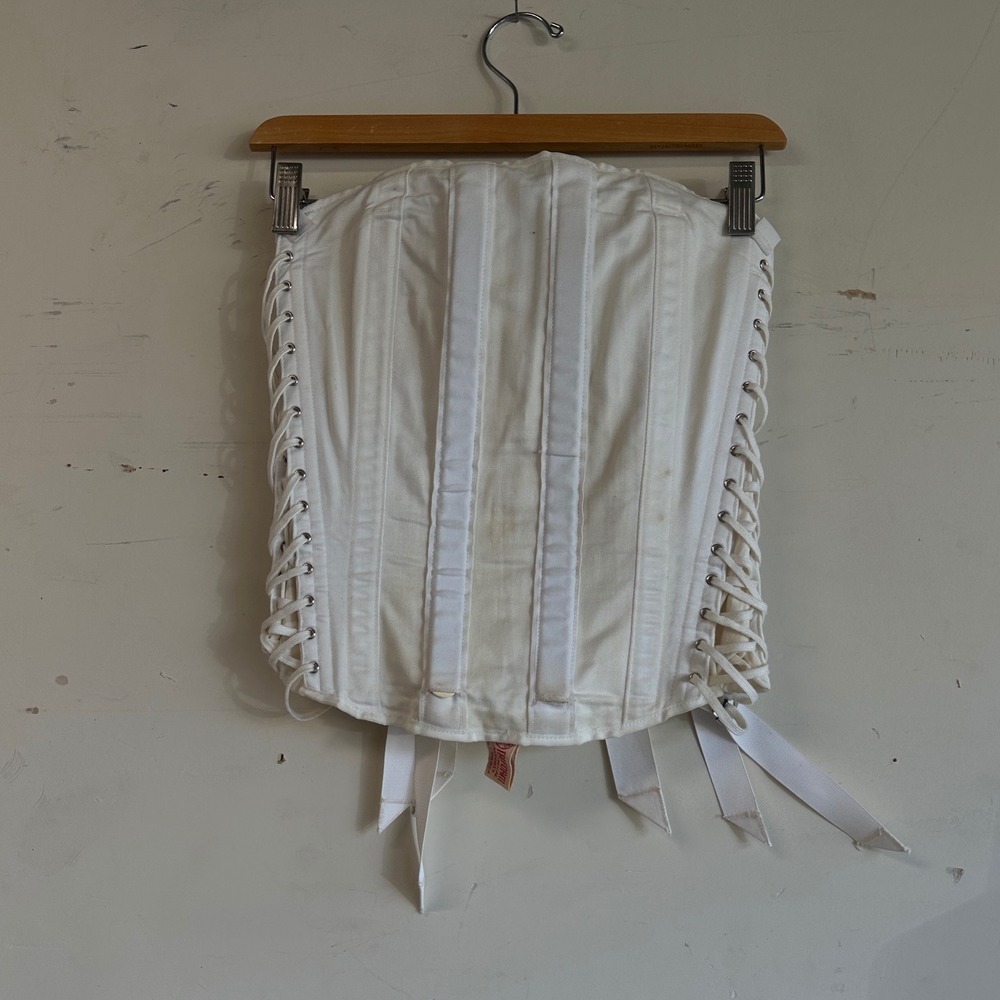 Vintage 40s 50s lace up corset girdle waist cincher truform